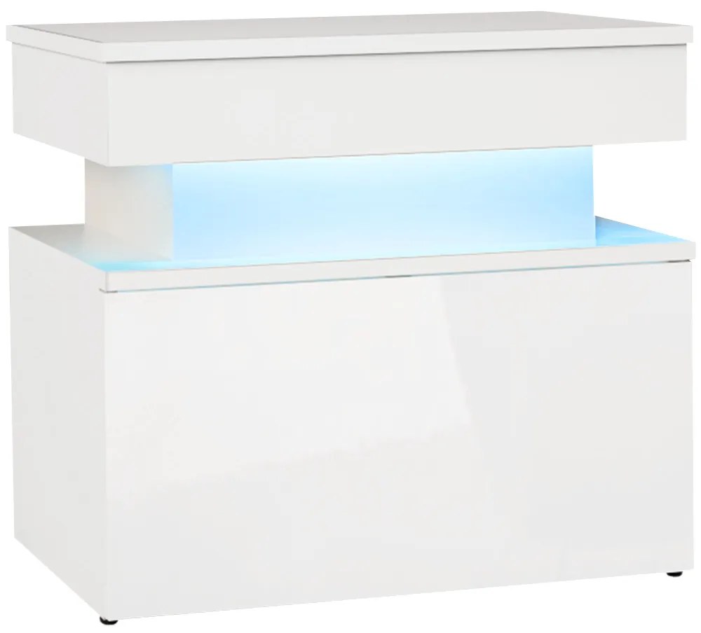 Κομοδίνο Glossa 1S με LED-Leuko Gualistero