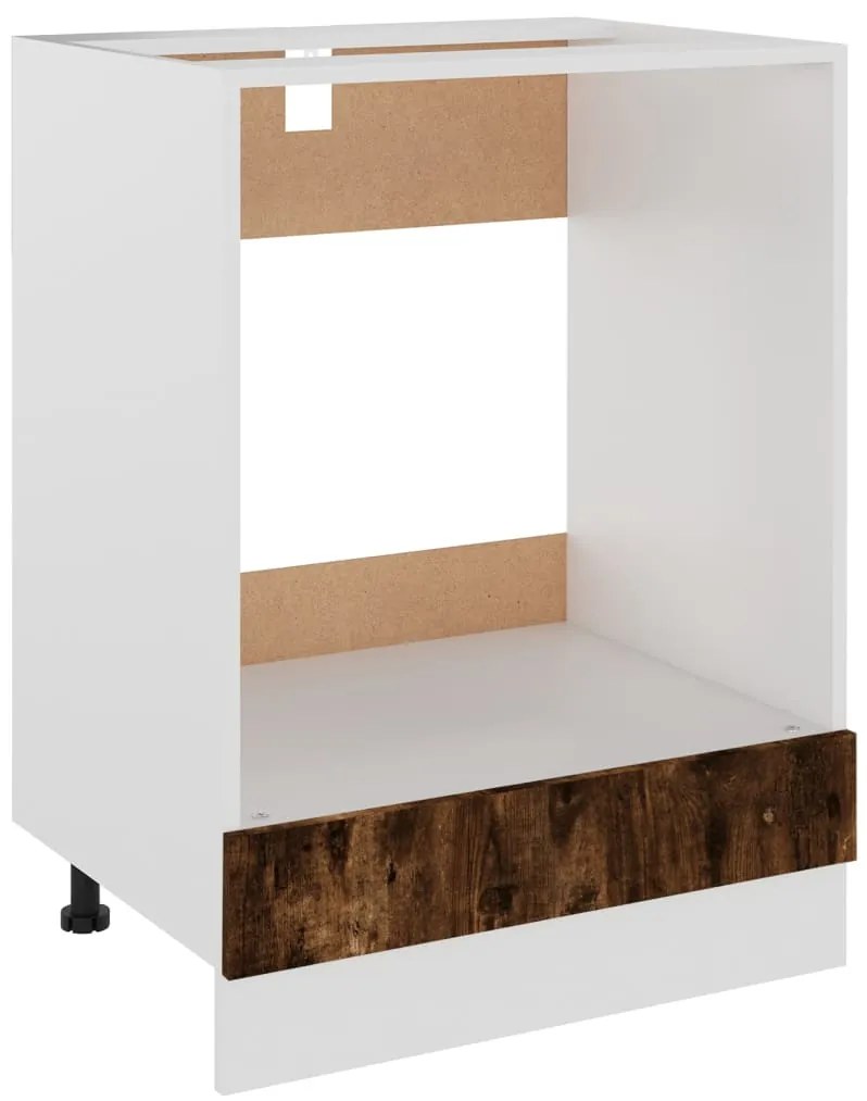 vidaXL Ντουλάπι Φούρνου "Riga" Καπνιστή Δρυς 60x46x81,5 εκ. από Τεχνητό Ξύλο