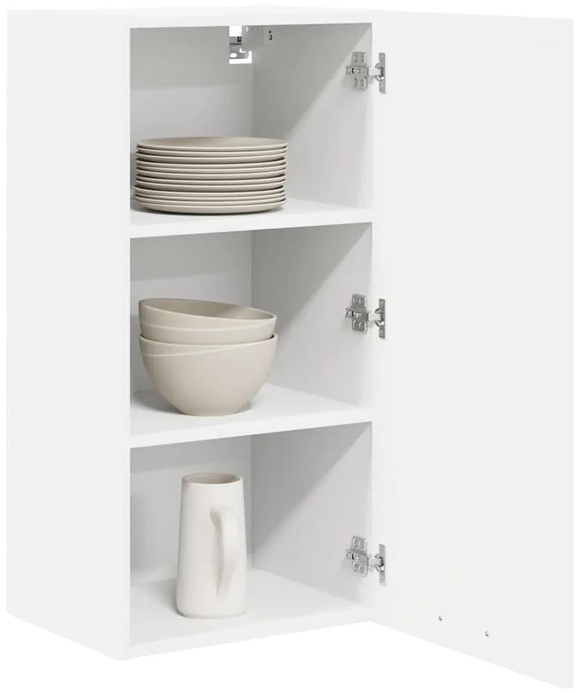 vidaXL Κρεμαστό ντουλάπι Λευκό 40 x 31 x 80 εκ. Επεξεργασμένο ξύλο