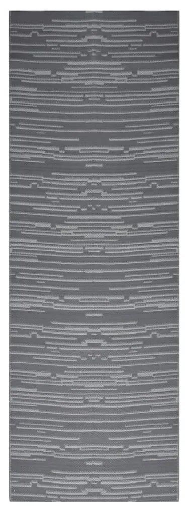 vidaXL Χαλί εξωτερικού χώρου ARAKIL Ανθρακί 80x250 cm PP