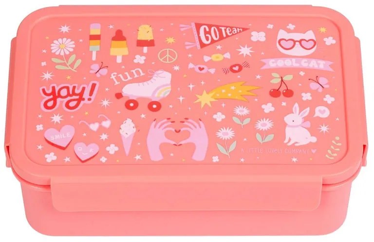 Φαγητοδοχείο Με Χωρίσματα 1.2lt (22x14.5x7) Α Little Lovely Company Fun BBFUCO72