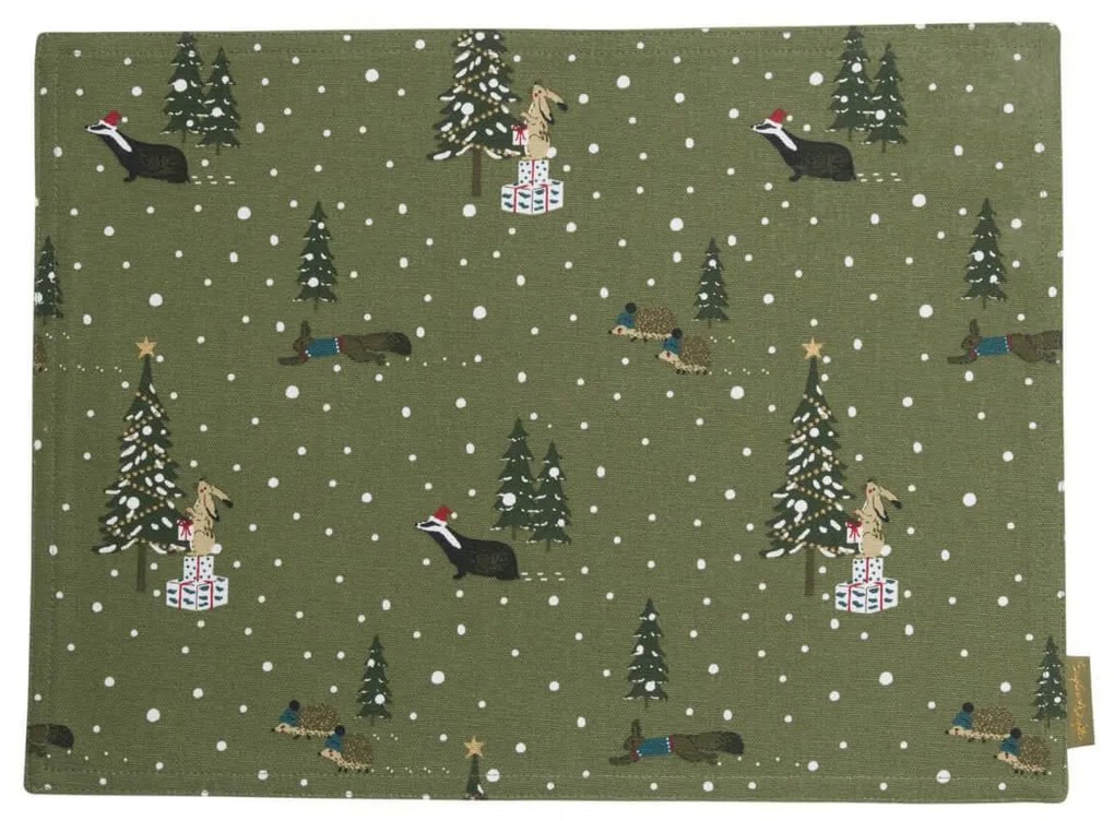 ΥΦΑΣΜΑΤΙΝΟ ΣΟΥΠΛΑ 40x30cm SOPHIE ALLPORT - FESTIVE FOREST