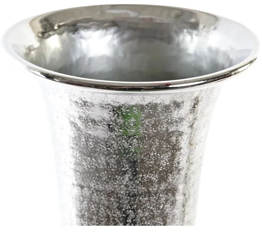 Βάζο DKD Home Decor 20 x 20 x 51 cm Ασημί Χρυσό Αλουμίνιο Σύγχρονη (x2)