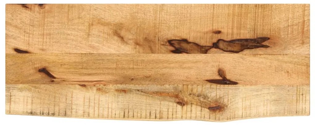 vidaXL Επιφάνεια Τραπεζιού 80x30x2,5 εκ. Live Edge Μασίφ Ξύλο Μάνγκο