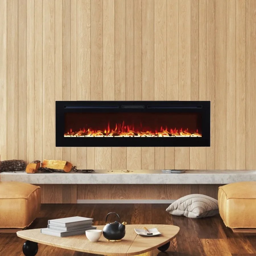 RECESSED ELECTRIC FIREPLACE LIVING FIRE iLektro 1524 Landscape SLIMLINE 60 FP-SL60-0071