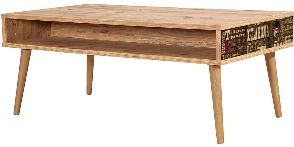 Τραπέζι Σαλονιού Viva 869VEL2525 110x60x45cm Multi
