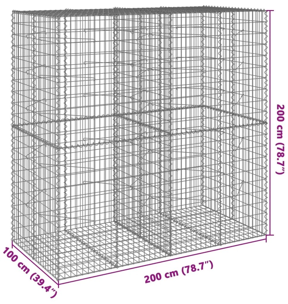 ΣΥΡΜΑΤΟΚΙΒΩΤΙΟ ΜΕ ΚΑΛΥΜΜΑ 200X100X200ΕΚ ΑΠΟ ΓΑΛΒΑΝΙΣΜΕΝΟ ΧΑΛΥΒΑ 3295227