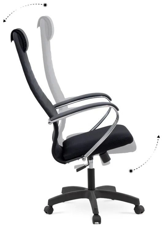 Καρέκλα γραφείου Torrent Megapap με διπλό ύφασμα Mesh σε χρώμα μαύρο 66,5x70x123/133εκ. - Ύφασμα - GP008-0008