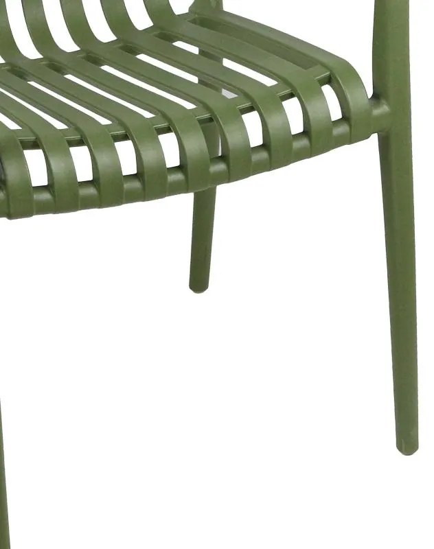 Καρέκλα - Πολυθρόνα Zoi pp σε σκούρη πράσινη απόχρωση 58.5x54x80 εκ. 58.5x54x80 εκ.