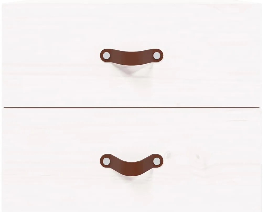 vidaXL Κομοδίνα Επιτοίχια 2 τεμ. Λευκά 50x36x40 εκ.