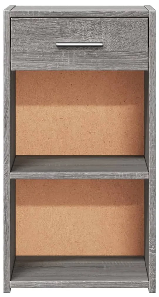 vidaXL Κομοδίνο Γκρι Sonoma 35x34x65 εκ. από Επεξεργασμένο Ξύλο