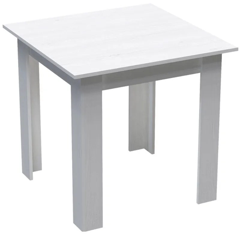 Τραπέζι Manka I 361-000005 80x80x77cm White