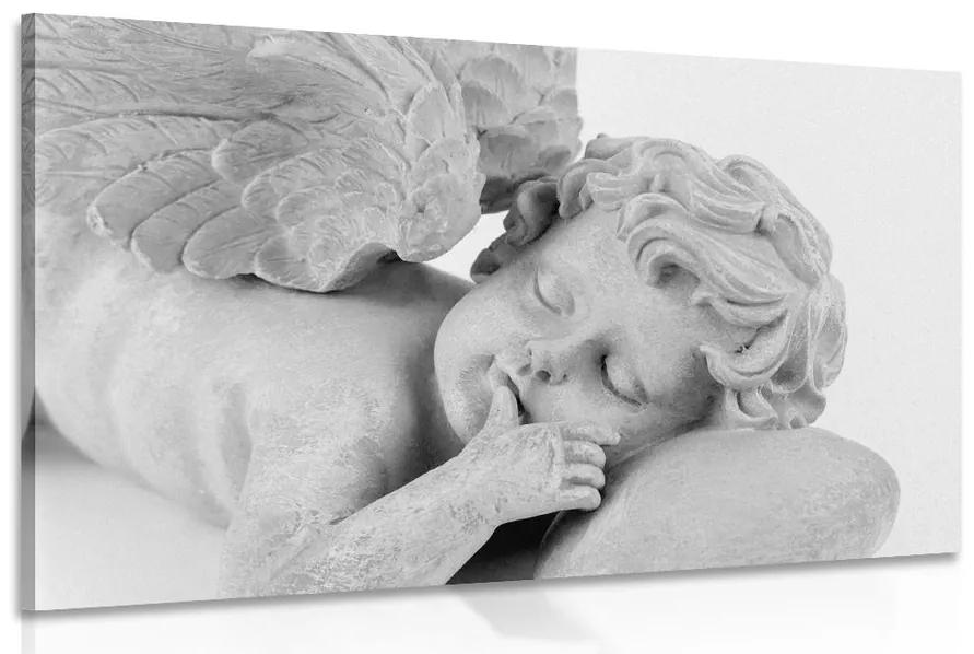 Εικόνα ασπρόμαυρο άγγελο ύπνου