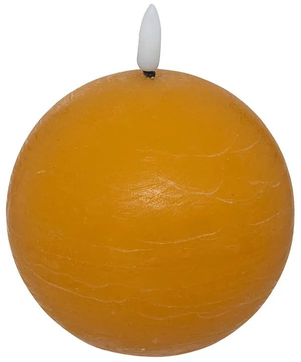 Διακοσμητικό Κερί LED Molia Atmosphera με διαστάσεις 10x10x11cm - Yellow