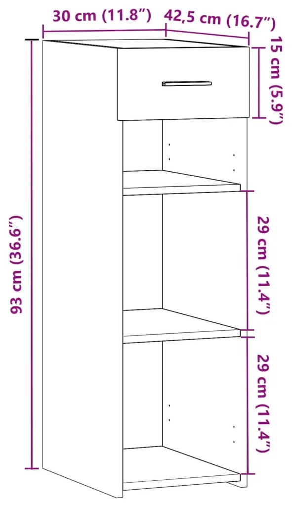 ΝΤΟΥΛΑΠΙ ΚΑΠΝΙΣΤΗ ΔΡΥΣ 30X42,5X93 ΕΚ. ΑΠΟ ΕΠΕΞΕΡΓ. ΞΥΛΟ 846310