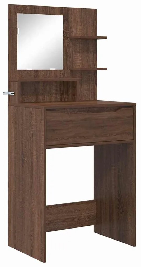 vidaXL Τραπέζια Ντυσίματος Κρεβατοκάμαρας Καφέ δρυς 80 x 39,6 x 135 εκ