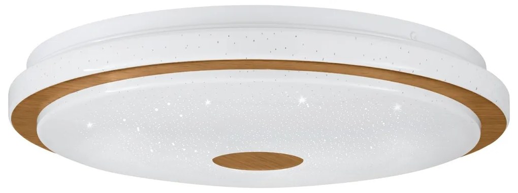 Φωτιστικό Οροφής Eglo 900598 LANCIANO 1 Λευκό (White)|Καφέ (Brown) 3000K + 4000K + 5000K