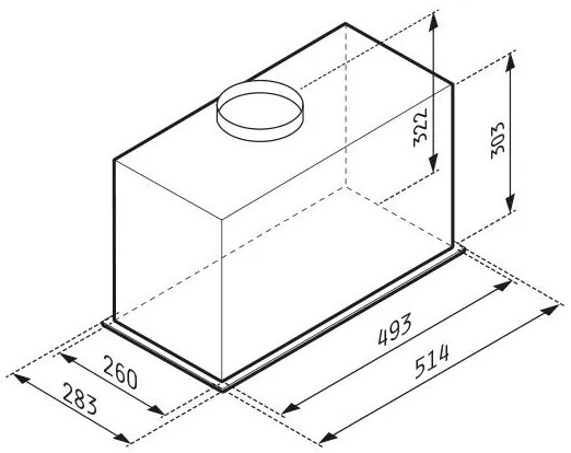 Απορροφητήρας Τζάκι Turbo EF Pyramis 51.4x28.3x32.2 εκ.