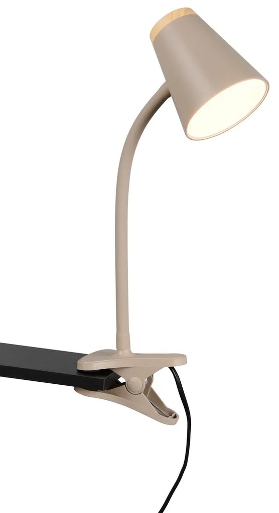 Clip Φωτιστικό Reality Lighting -RL PONGO R25831143 Μπεζ/Κρεμ (Beige/Creme) 3000K