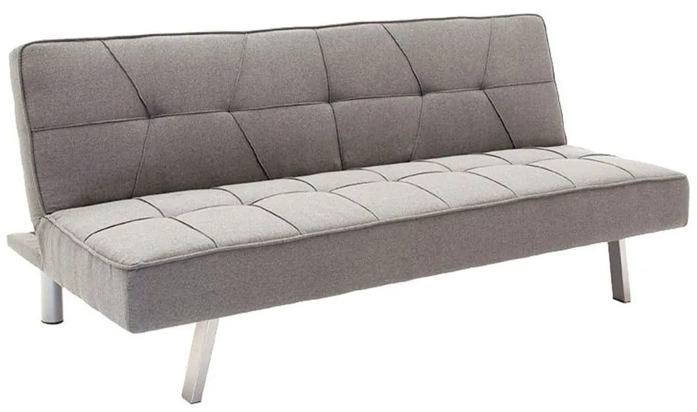 Καναπές Κρεβάτι 3θέσιος Travis 035-000061 175x83x74cm Grey-Silver