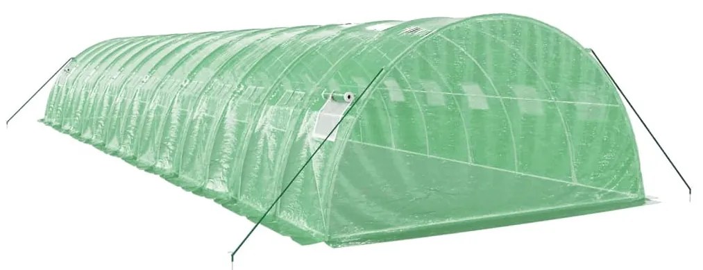vidaXL Θερμοκήπιο Πράσινο 56 μ² 14 x 4 x 2 μ. με Ατσάλινο Πλαίσιο