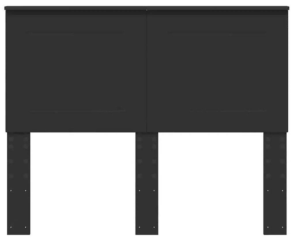 vidaXL Κεφαλάρι με κεφαλάρι Μαύρη Οξυά 135 cm Επεξεργασμένο ξύλο