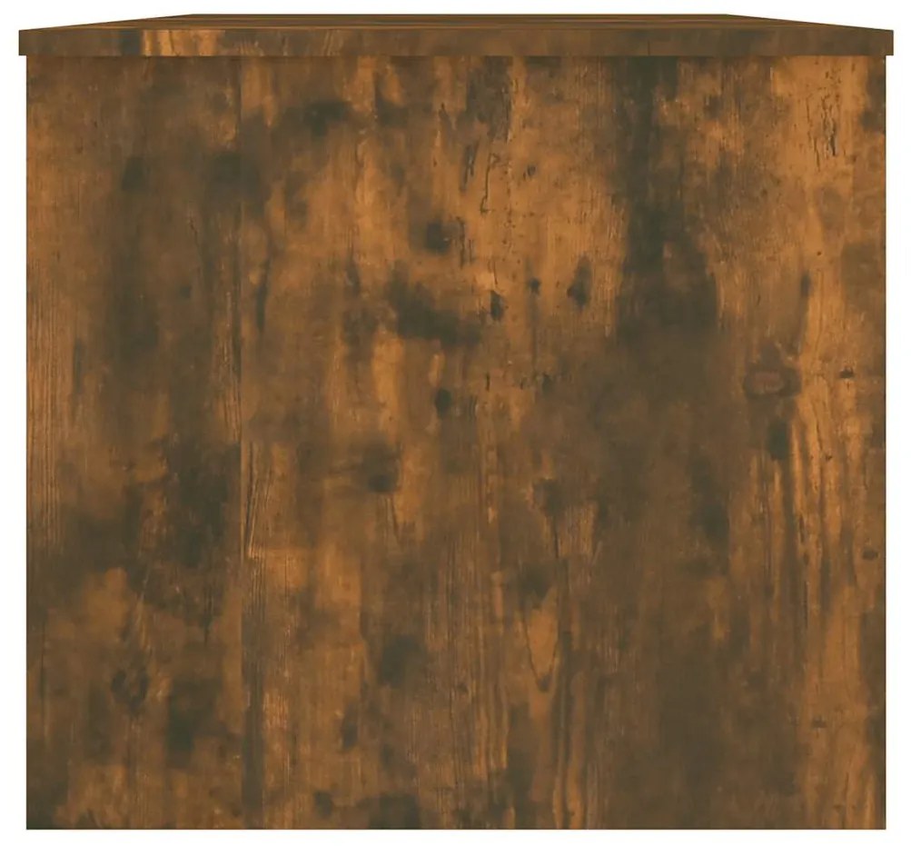 vidaXL Τραπεζάκι Σαλονιού Καπνιστή Δρυς102x50,5x46,5εκ.Επεξεργασμ.Ξύλο