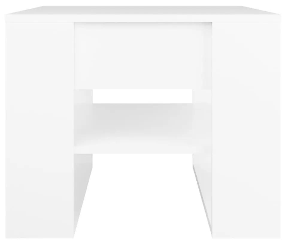Τραπεζάκι Σαλονιού Λευκό 55,5 x 55 x 45 εκ. από Επεξεργ. Ξύλο - Λευκό