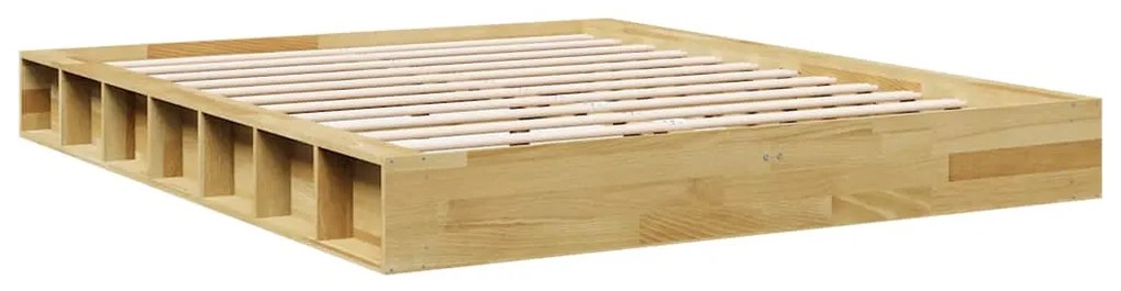 Πλαίσιο κρεβατιού χωρίς στρώμα 150x200 cm μασίφ ξύλο δρυς 3324124