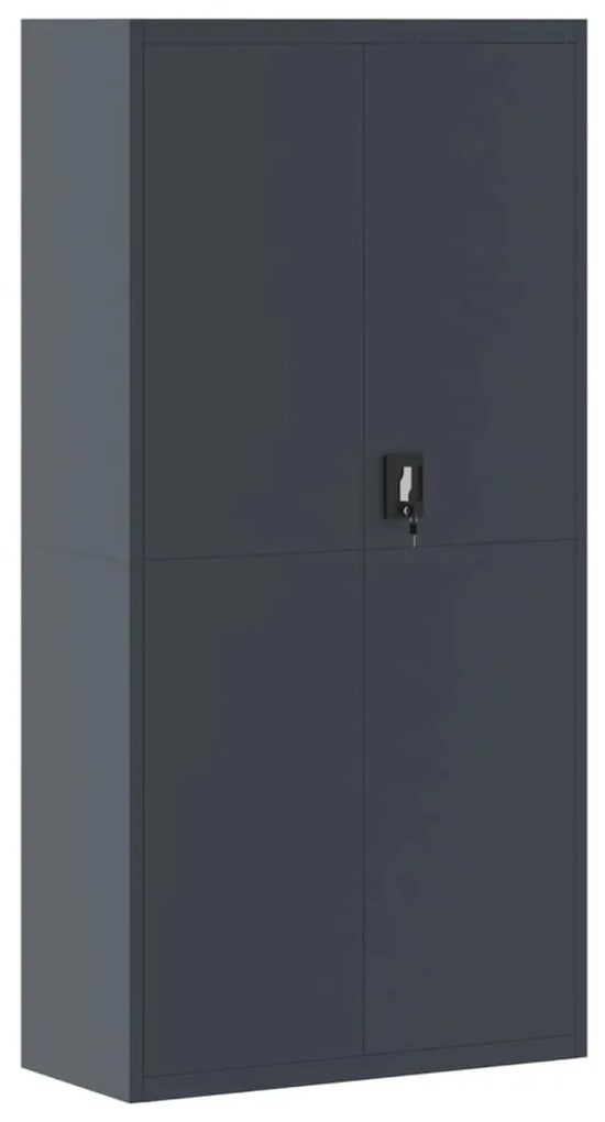 vidaXL Αρχειοθήκη Ανθρακί 90 x 40 x 220 εκ. Ατσάλινη