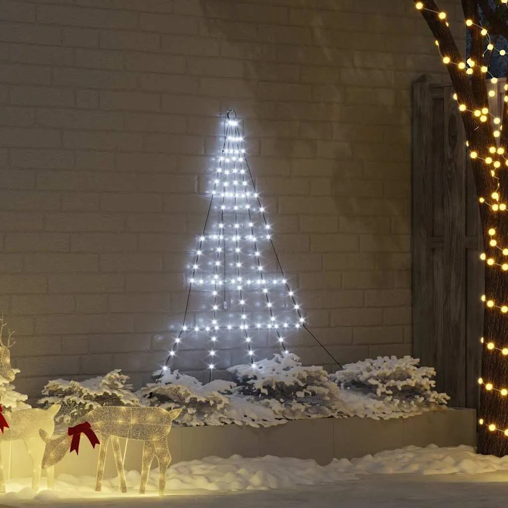 vidaXL LED Χριστουγεννιάτικο Δέντρο Ψυχρό λευκό 511 εκ Μέταλλο