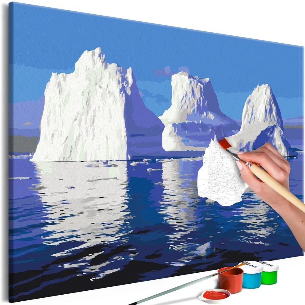 Πίνακας ζωγραφικής με αριθμούς Iceberg - 60x40