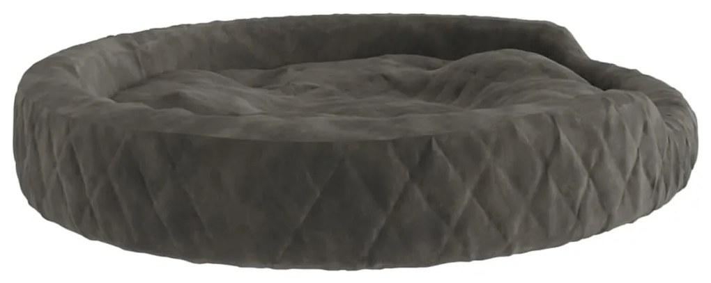vidaXL Κρεβάτι Σκύλου Σκούρο Γκρι 90 x 70 x 23 εκ. Βελουτέ