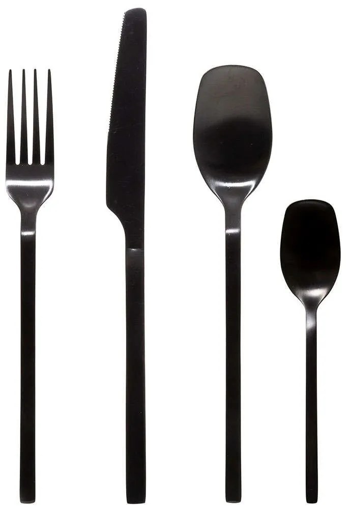 Μαχαιροπίρουνα (Σετ 24Τμχ) Modern Wood 07.176941 Black 24 τμχ Stainless Steel