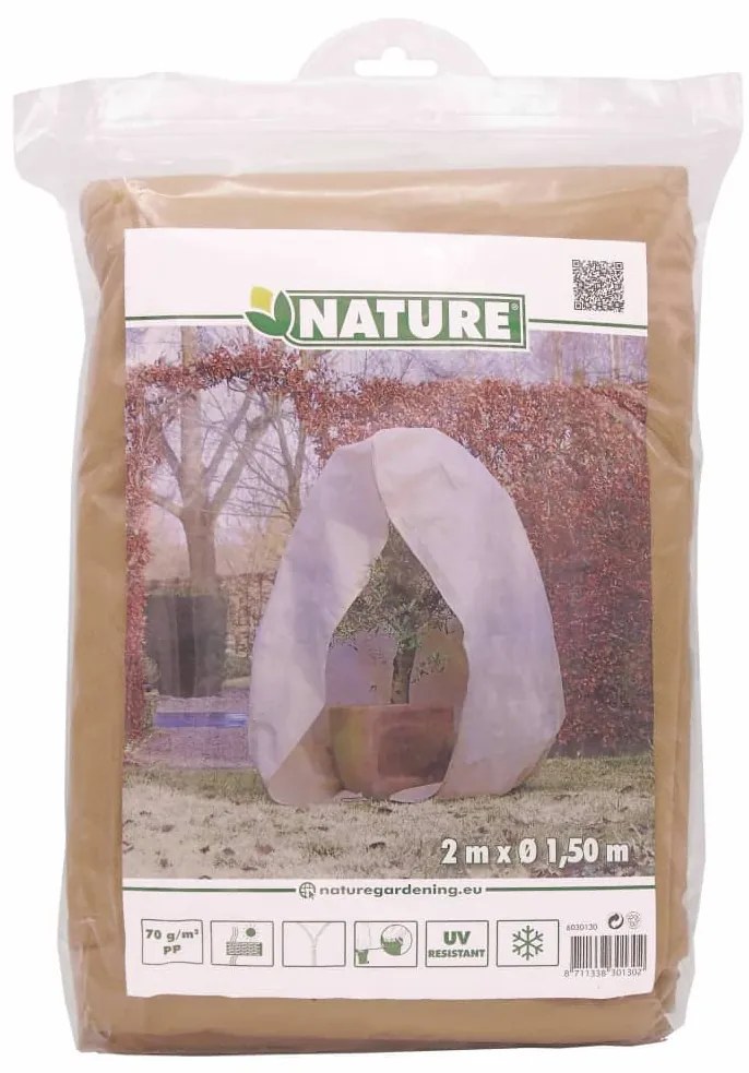 Nature Κάλυμμα Αντιπαγετικό με Φερμουάρ 70 γρ./μ² Μπεζ 2x1,5x1,5 μ.