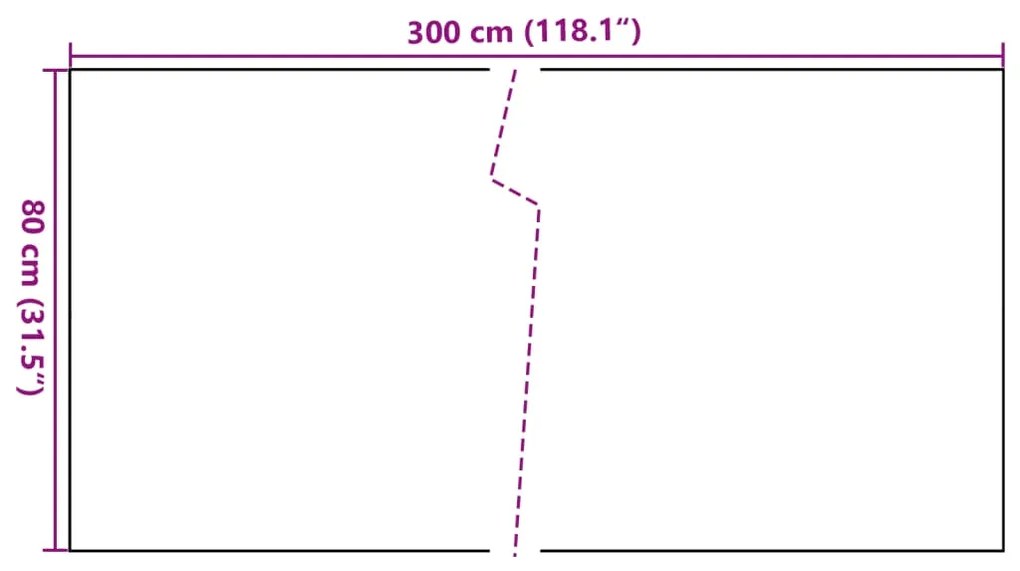 ΔΙΑΧΩΡΙΣΤΙΚΟ ΒΕΡΑΝΤΑΣ ΜΑΥΡΟ 300 X 80 ΕΚ. ΑΠΟ ΣΥΝΘΕΤΙΚΟ ΡΑΤΑΝ 156295