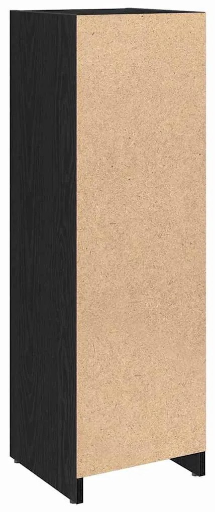 vidaXL Ντουλάπι Μπάνιου Μαύρη Οξυά 30 x 30 x 95 cm Επεξεργασμένο ξύλο