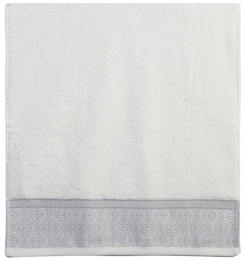 Πετσέτα Kleran Ecru-Grey Nef-Nef Προσώπου 50x90cm 100% Cotton