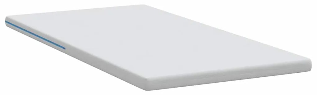 vidaXL Στρώμα επικάλυψης Λευκό 200 x 200 x 7 εκ. Υφασμα Jacquard