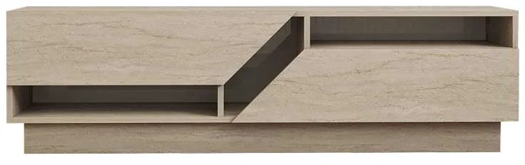 Έπιπλο τηλεόρασης Cogo pakoworld σε όψη τραβερτίνας 160x40x45εκ