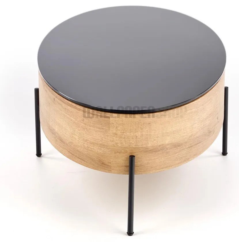 Zen Τραπεζάκι Σαλονιού Μαύρο 120x60x37