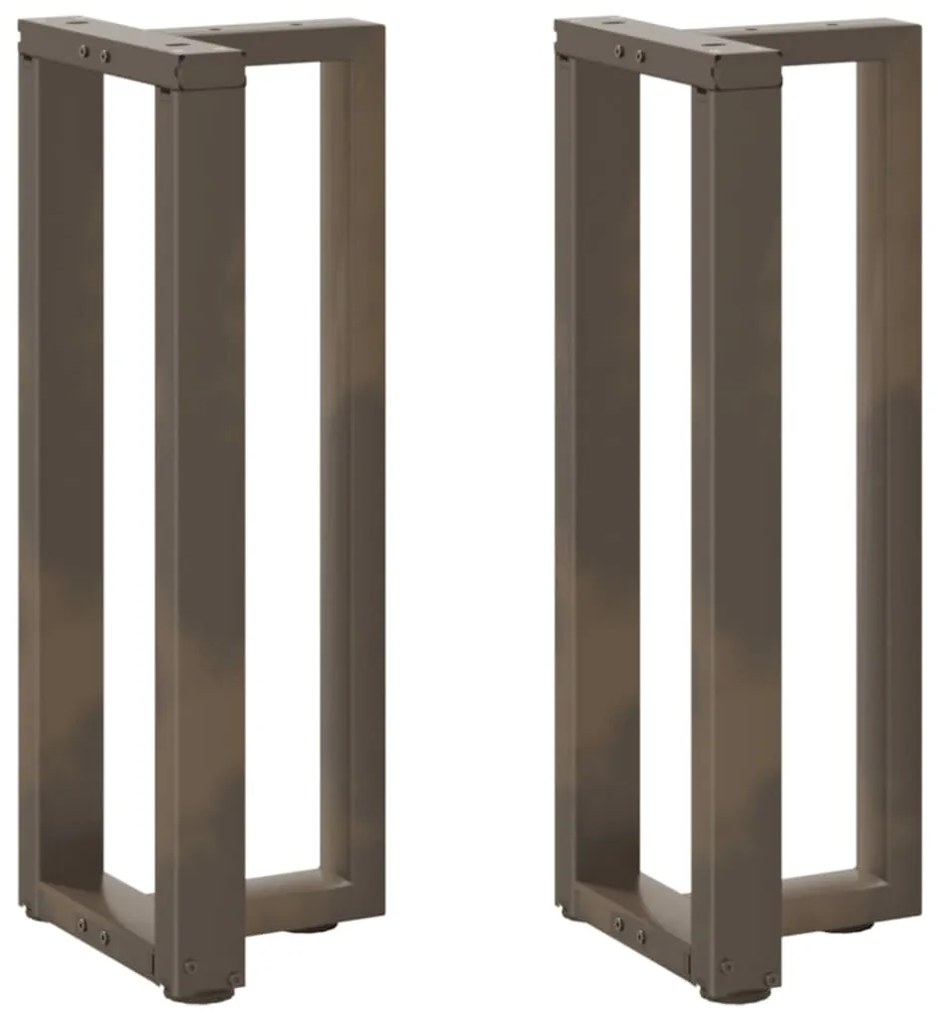 vidaXL Πόδια τραπεζιού κονσόλας σχήμα T 2τεμ. 25x28x(72-73)εκ. Ατσάλι