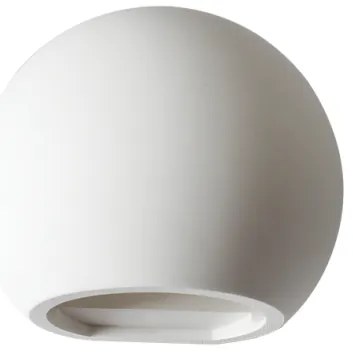 Απλίκα Φωτιστικό Τοίχου Γύψος G85311W Aca-G85311W-Λευκό G85311W