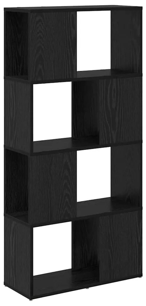 vidaXL Κέντρο ψυχαγωγίας Μαύρο 60 x 24 x 124 εκ Επεξεργασμένο ξύλο