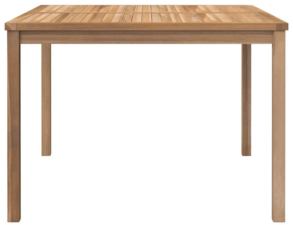 vidaXL Τραπεζαρία Κήπου 110 x 110 x 77 εκ. από Μασίφ Ξύλο Teak