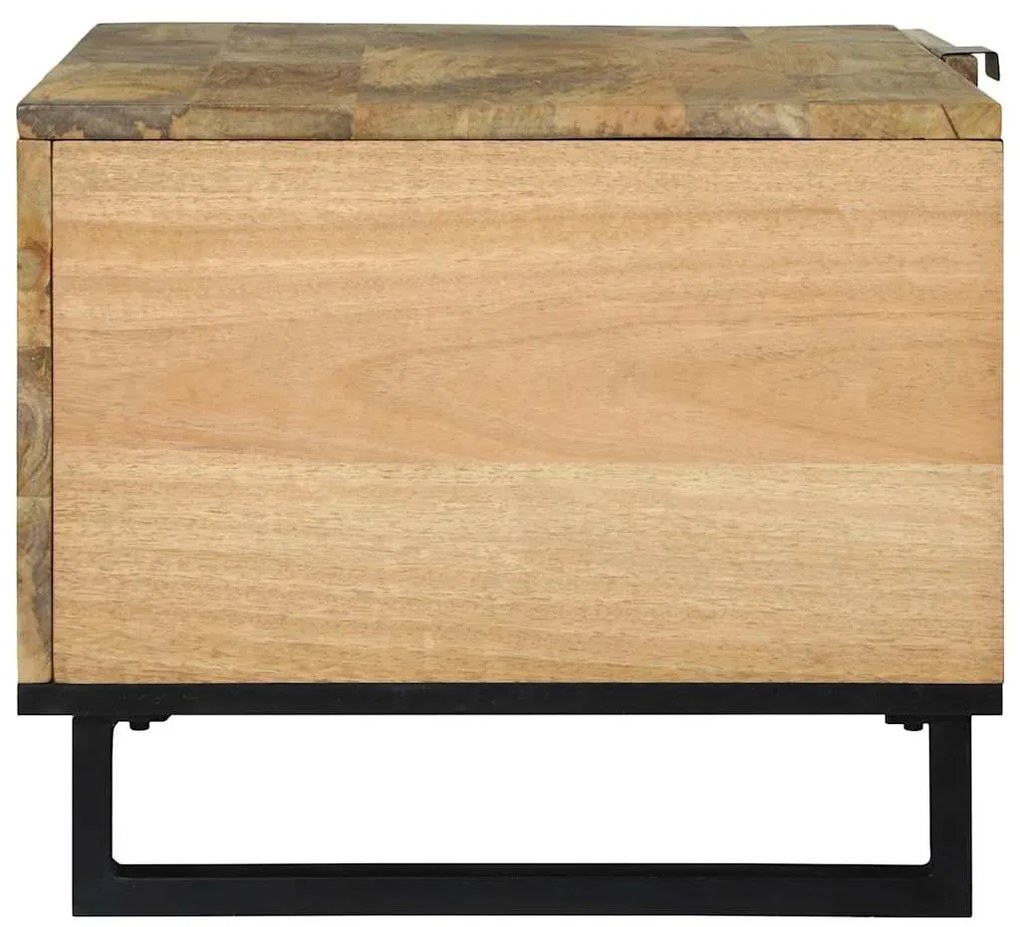 vidaXL Τραπεζάκι σαλονιού Καφέ και Μαύρο 80 x 50 x 40 cm