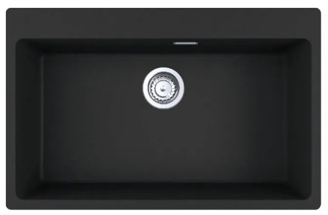 Franke Maris Centro 2.0 610/210-73 Ένθετος Γρανιτένιος Νεροχύτης 78x50cm Onyx Σετ