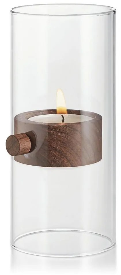 Βάση Ρεσώ Lift 129015 Φ9cm Clear-Walnut Philippi Wood, Glass