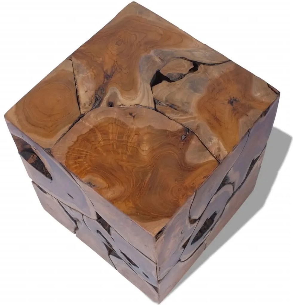 vidaXL Σκαμπό 4 τεμ. Καφέ 40x40x45 εκ. από Μασίφ Ξύλο Teak