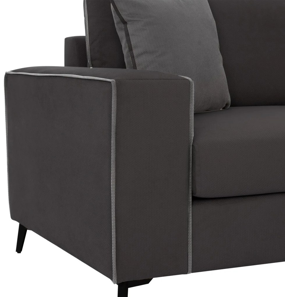 Γωνιακός Καναπές DIVA C3254.10R Δεξιά Γωνία Ύφασμα Αλέκιαστο Γκρί 290x235x94Yεκ. 290x235x94 εκ.